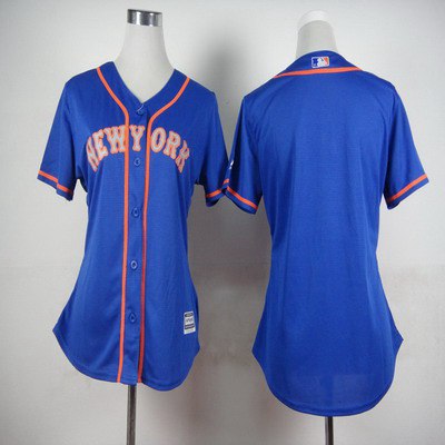 Women's New York Mets Blank Blue With Gray Jersey