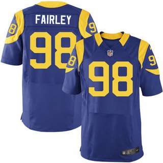 Los Angeles Rams #98 Nick Fairley Royal Blue Alternate NFL Nike Elite Jersey