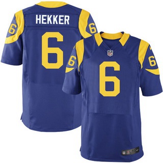 Los Angeles Rams #6 Johnny Hekker Royal Blue Alternate NFL Nike Elite Jersey