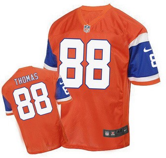 Men's Denver Broncos #88 Demaryius Thomas Orange 1998 Retro Elite Jersey