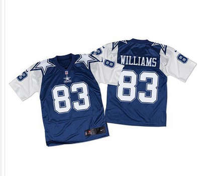 Nike Cowboys #83 Terrance Williams Navy BlueWhite Throwback Men's Stitched NFL Elite Jersey
