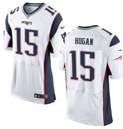 Men's New England Patriots #15 Chris Hogan White Road 2015 NFL Nike Elite Jersey