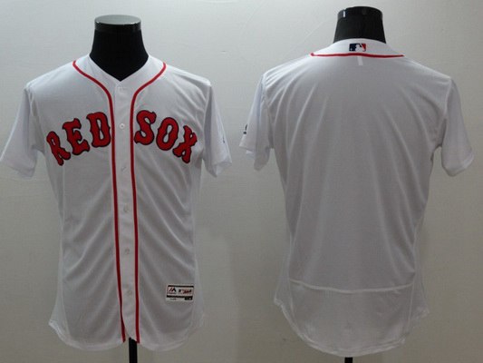 Men's Boston Red Sox Blank White Flexbase 2016 MLB Player Jersey
