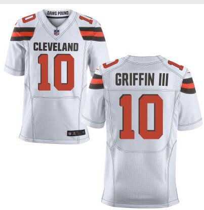 Men's Cleveland Browns #10 Robert Griffin III 2015 Nike White Elite Jersey