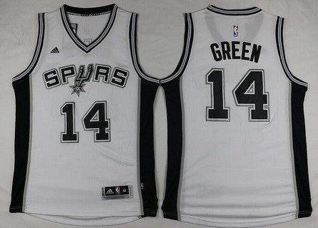 San Antonio Spurs #14 Danny Green Revolution 30 Swingman New White Jersey