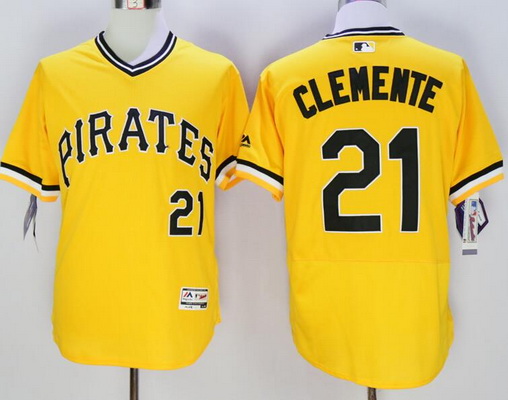 Men's Pittsburgh Pirates #21 Yellow Flexbase 2016 MLB Player Jersey