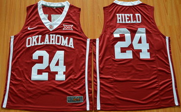 Men's Oklahoma Sooners #24 Buddy Heild Red 2016 College Basketball Nike Jersey