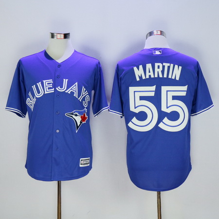 Men's Toronto Blue Jays #55 Russell Martin Blue 2016 Flexbase Majestic Baseball Jersey