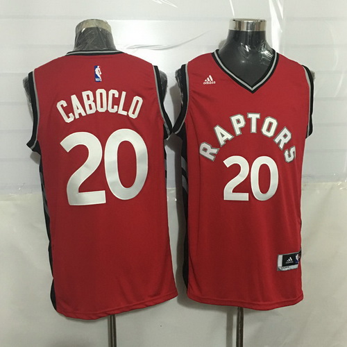 Men's Toronto Raptors #20 Bruno Caboclo Red New NBA Rev 30 Swingman Jersey
