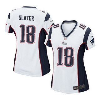 Women's New England Patriots #18 Matthew Slater white NFL Nike Elite Jersey