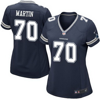 Women's Dallas Cowboys #70 Zack Martin NFL Navy Blue Game Jersey