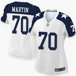 Women's Dallas Cowboys #70 Zack Martin NFL Alternate White Game Jersey