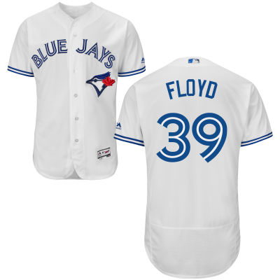 Men's Toronto Blue Jays #39 Gavin Floyd White Home 2016 Flexbase Majestic Baseball Jersey