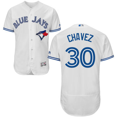 Men's Toronto Blue Jays #30 Jesse Chavez White Home 2016 Flexbase Majestic Baseball Jersey