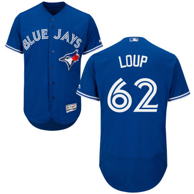 Men's Toronto Blue Jays #62 Aaron Loup Royal Blue 2016 Flexbase Majestic Baseball Jersey