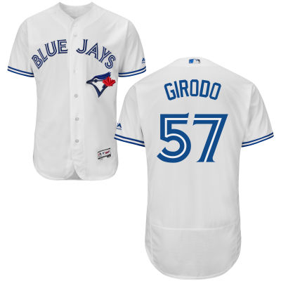 Men's Toronto Blue Jays #57 Chad Girodo White Home 2016 Flexbase Majestic Baseball Jersey