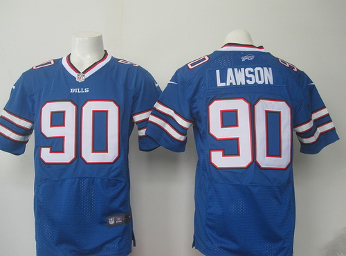 Men's Buffalo Bills #90 Shaq Lawson Royal Blue Team Color NFL Nike Elite Jersey
