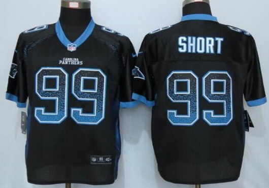 Men's Carolina Panthers #99 Kawann Short Black Drift Fashion NFL Nike Elite Jersey