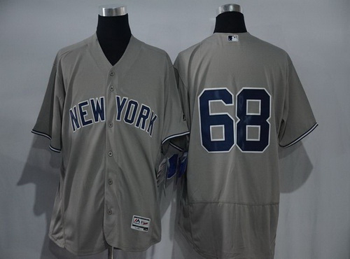 Men's New York Yankees #68 Dellin Betances Gray Road 2016 Flexbase Majestic Baseball Jersey