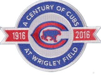 Chicago Cubs 100 Years Anniversary and Commemorative Patch