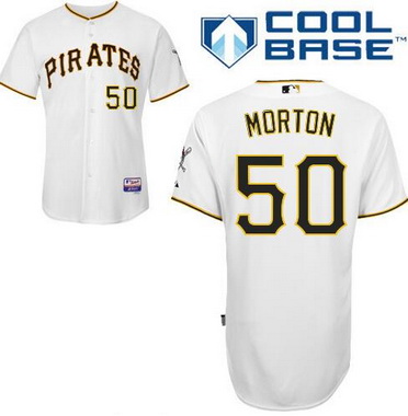 Men's Pittsburgh Pirates #50 Jameson Taillon White Home Cool Base Baseball Jersey