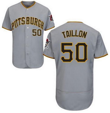 Men's Pittsburgh Pirates #50 Jameson Taillon Gray Road 2016 Flexbase Majestic Baseball Jersey