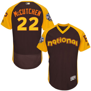 Andrew McCutchen Brown 2016 All-Star Jersey - Men's National League Pittsburgh Pirates #22 Flex Base Majestic MLB Collection Jersey