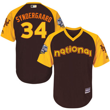 Noah Syndergaard Brown 2016 MLB All-Star Jersey - Men's National League New York Mets #34 Cool Base Game Collection