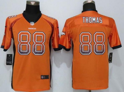 Youth Denver Broncos #88 Demaryius Thomas Orange Drift Fashion Stitched Nike NFL Football Jersey