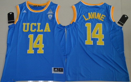 Men's UCLA Bruins #14 Zach LaVine Light Blue College Basketball Nike Swingman Jersey