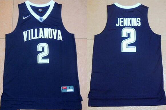 Men's Villanova Wildcats #2 Kris Jenkins Navy Blue NCAA Basketball Jersey