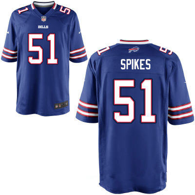 Men's Buffalo Bills #51 Brandon Spikes Royal Blue Team Color Stitched NFL Nike Elite Jersey
