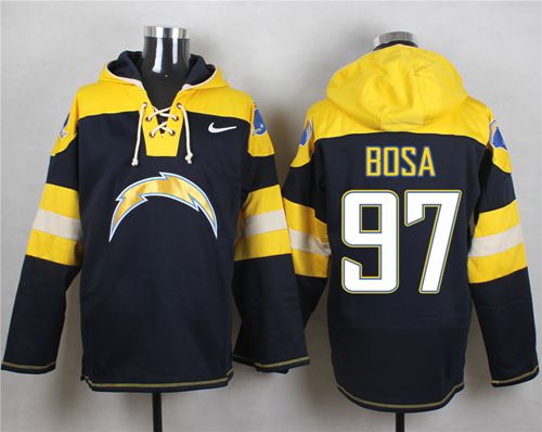 Nike Chargers #97 Joey Bosa Navy Blue Player Pullover Hoodie