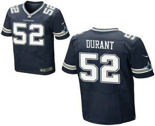 Men's Dallas Cowboys #52 Justin Durant Navy Blue Team Color NFL Nike Elite Jersey