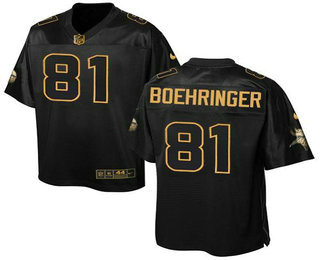 Men's Minnesota Vikings #81 Moritz Boehringer Black Stitched NFL Elite Pro Line Gold Collection Jersey