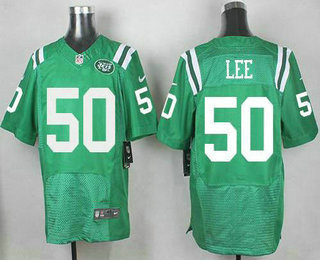 Men's New York Jets #50 Darron Lee Nike Kelly Green Color Rush 2015 NFL Elite Jersey