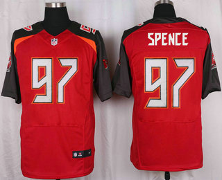 Men's Tampa Bay Buccaneers #97 Akeem Spence Red Team Color NFL Nike Elite Jersey