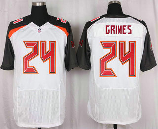 Men's Tampa Bay Buccaneers #24 Brent Grimes White Road NFL Nike Elite Jersey