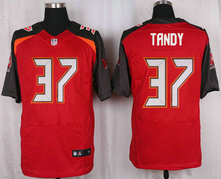 Men's Tampa Bay Buccaneers #37 Keith Tandy Red Team Color NFL Nike Elite Jersey