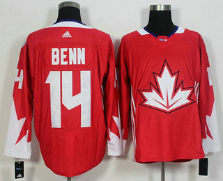 Men's Team Canada #14 Jamie Benn Red 2016 World Cup of Hockey Game Jersey