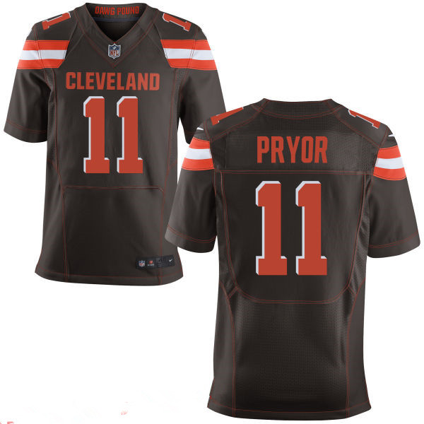 Men's Cleveland Browns #11 Terrelle Pryor Brown Team Color Stitched NFL Nike Elite Jersey