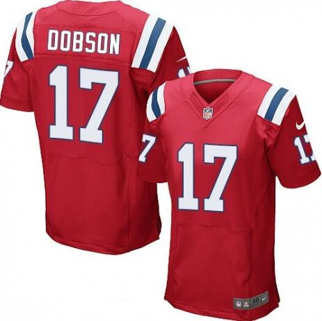 Men's New England Patriots #17 Aaron Dobson Red Alternate Stitched NFL Nike Elite Jersey