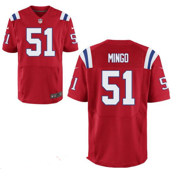 Men's New England Patriots #51 Barkevious Mingo Red Alternate Stitched NFL Nike Elite Jersey