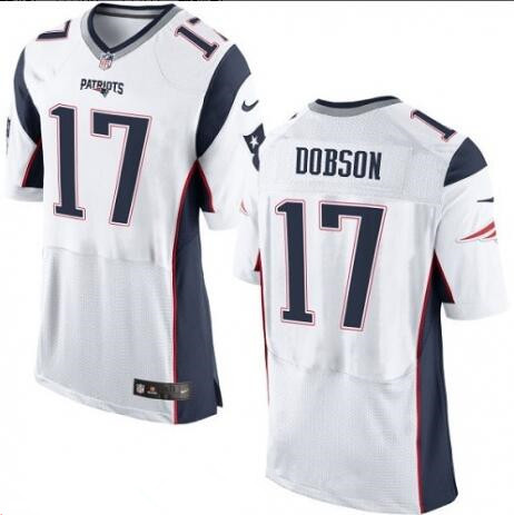 Men's New England Patriots #17 Aaron Dobson White Road Stitched NFL Nike Elite Jersey