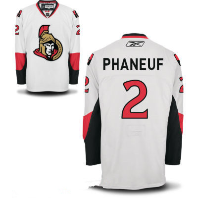 Men's Ottawa Senators #2 Dion Phaneuf White Reebok Hockey Stitched NHL Jersey
