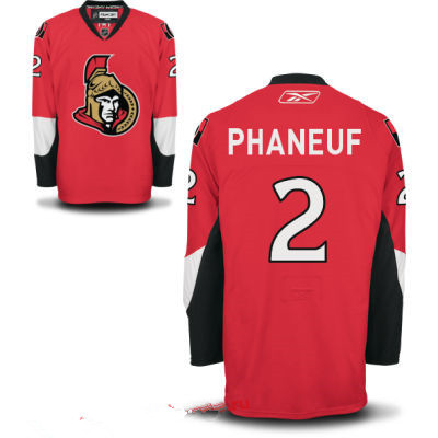 Men's Ottawa Senators #2 Dion Phaneuf Red Home Reebok Hockey Stitched NHL Jersey