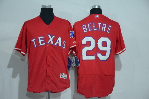 Men's Texas Rangers #29 Adrian Beltre Red 2016 Flexbase Stitched Baseball Jersey