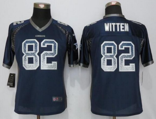 Women's Dallas Cowboys #82 Jason Witten Navy Blue Drift Fashion NFL Nike Jersey