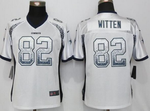 Women's Dallas Cowboys #82 Jason Witten White Drift Fashion NFL Nike Jersey