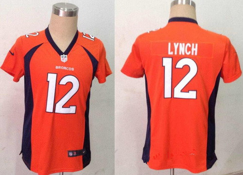 Women's Denver Broncos #12 Paxton Lynch Orange Team Color NFL Nike Game Jersey